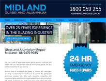 Tablet Screenshot of midlandglass.com.au
